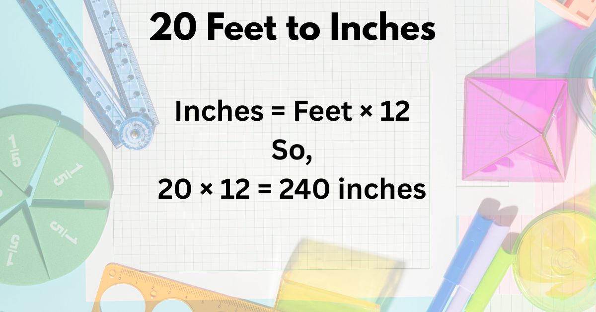 20 feet to inches. Why Understanding 20 Feet Matters